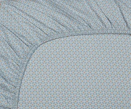 Pip Studio Spannlaken Cross Stitch Greyblue 100x200x35 cm in blau von Pip Studio