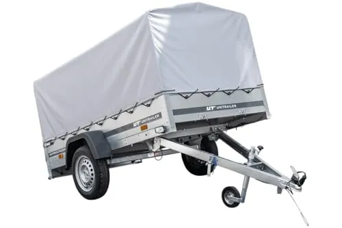 GARDEN TRAILER 230 KIPP 750kg Anhänger mit Hochplane und Stützrad - Robuster 230x125 cm Anhänger, ideal für Garten- und Bauarbeiten, mit praktischer Hochplane und Stützrad für einfache Handhabung.