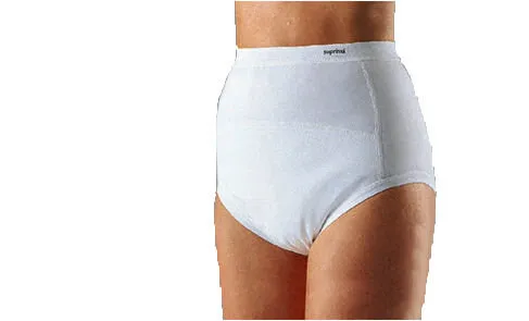 Suprima 1259 Bodyguard-Slip 3 für Damen - Weiß, Gr. 48/50 - Inkontinenz Schutzhosen & Unterwäsche mit hohem Tragekomfort, atmungsaktiv und diskret, ideal für Sicherheit im Alltag. Waschbar bei 60 °C.