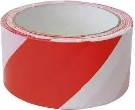 Produktbild Absperrband rot-weiß 100m, 48mm breit, Kunststoff