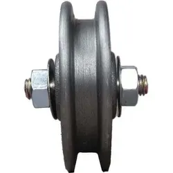 Walzenlagerrolle Nr.500 120mm – Hochbelastbare Türsicherung - Türsicherungen: Bewegliche Schiebetore mit strapazierfähiger Grauguss-Walzenlagerrolle für leichten Lauf dank Kugellagerung.