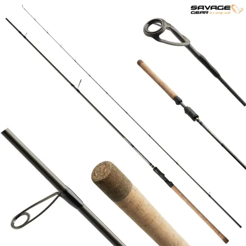 Savage Gear Parabellum CCS Spinnrute 2,79m 5-18g - Angelrute für Süßwasserfischen, perfekt für Barsch und Forelle, mit Spitzenaktion und leichtem Gewicht von nur 125g für müheloses Angeln.