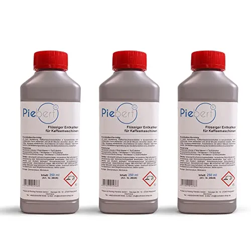 3x 250ml Flüssigentkalker 28649 kompatibel mit Philips, Saeco, DeLonghi Kaffeevollautomaten