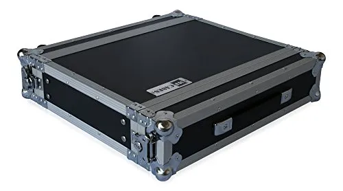 Effektrack 35cm, 2HE Flightcase mit Butterfly Verschluss