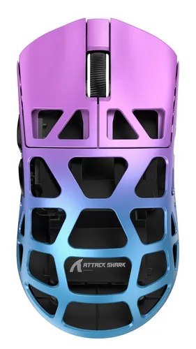 ATTACK SHARK R3 Kabellose Gaming-Maus aus Magnesiumlegierung, 8kHz, 48g Gaming-Maus (2.4G, Bluetooth, USB-C, 26000 dpi, PAW3395-Sensor,46g,8000hz,Magnesiumlegierung)
