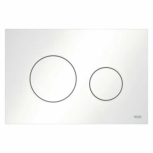 Produktbild TECE loop Betätigungsplatte für WC Zweimengentechnik weiß 9240920 Drückerplatte