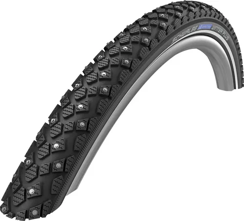 Schwalbe MARATHON WINTER PLUS 42-622 - Winterreifen für sicheres Fahren - Fahrradreifen mit 240 Spikes für optimalen Grip auf Eis und Schnee, ideal für Winterfahrten und sicheres Pendeln.
