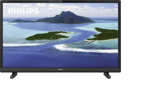 PHILIPS 24PHS5507 Fernseher - 24 Zoll HD Flat Fernseher mit LED LCD-Technologie, ideal für kleine Räume und ausgestattet mit integriertem Digitalempfänger für DVB-S, DVB-C und DVB-T.