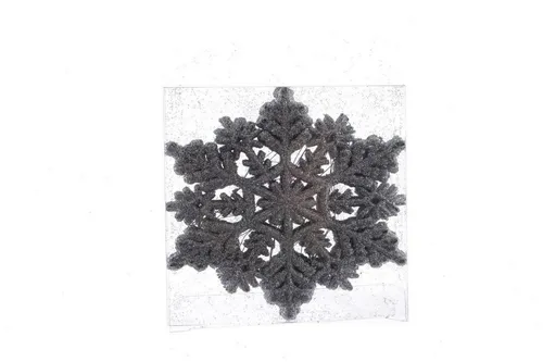 Kaemingk Christbaumschmuck Christbaumschmuck Schneeflocke Eisstern Ø 10 cm / 8 Stück silber
