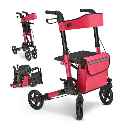 Juskys Rollator (rot)