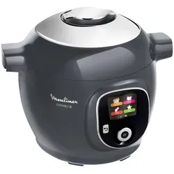 Moulinex Cookeo Hochdruck-Multicooker CE851HF0 - Multikocher mit über 150 Rezepten, kocht bis zu 5-mal schneller, spart 80% Energie und ermöglicht problemloses Kochen ohne Aufsicht.