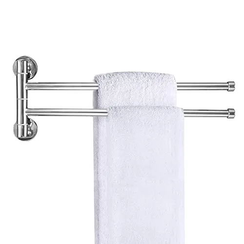 bowarepro Handtuchhalter Zweiarmig handtuchstange Bad Edelstahl Wandmontage Handtuchhalter Zweiarmig für Badezimmer Küche (30cm)