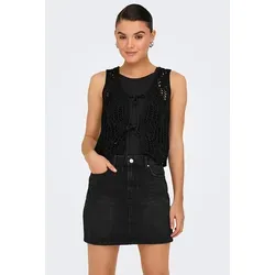 ONLY Strickweste in Schwarz von ONLY