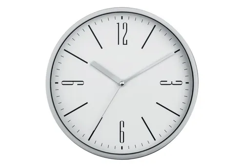 Miraval Wanduhr Design Wanduhr Silber 25 cm