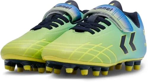 Hummel TOP Star F.G. JR. Limeade 32 - Kinderfußballschuhe - Robuste Kinderfußballschuhe mit elastischer Spitze und griffiger Außensohle für optimalen Halt auf dem Platz.