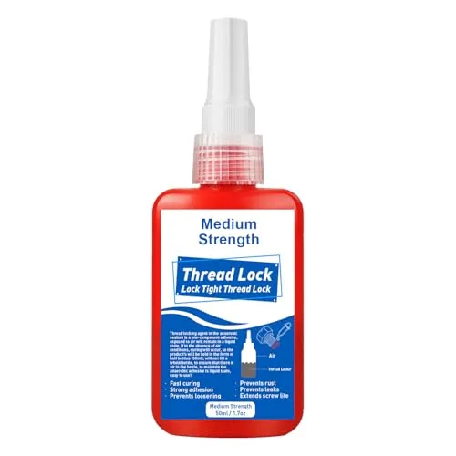 Mittlere Stärke schraubensicherung, 50ml schraubensicherung mittelfest Verhindert das Lösen von Muttern und Schrauben bei längerer Vibration und sichert und dichtet so Metallmuttern und -schrauben