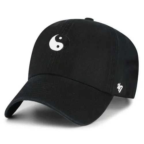 Brand Adjustable CLEAN UP Cap - ICON Yin Yang 47 - Unisex Baseballcap in Schwarz, aus 100% Baumwolle. Ideal für die Freizeit, mit verstellbarem Verschluss für perfekten Sitz und hohen Tragekomfort.