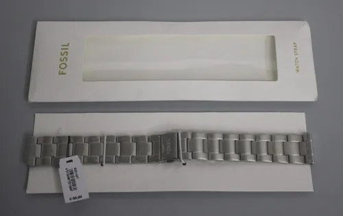 Fossil Edelstahlband für Herrenuhr 22 mm Silber S221437 NEU von Fossil