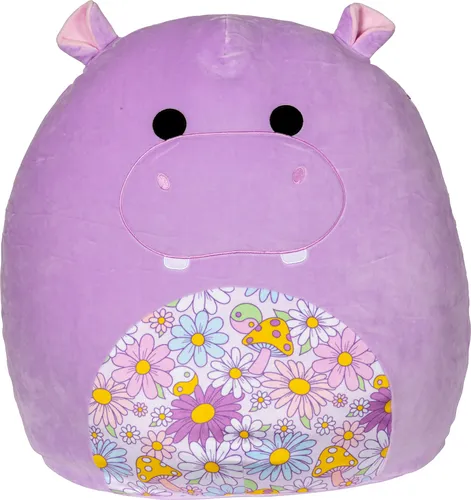 Hanna Hippo Squishmallow 50 cm - Kuscheltiere - Super-huggable und aus ultra-weichem Material, ideal für unvergessliche Kuschelstunden und Abenteuer für alle Altersgruppen.
