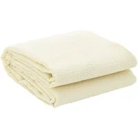 vidaXL Zeltteppich Creme 5x3 m - Zelt-Zubehör für Innen und Außen, langlebig, rutschfest und faltbar – ideal für Camping und schützt Zeltböden vor Einstichen.
