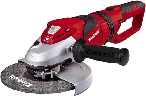Einhell Winkelschleifer TE-AG 230 - 2350 W, 230 mm Scheibe, vibrationsarm mit Softstart und drehbarem Handgriff für maximalen Komfort