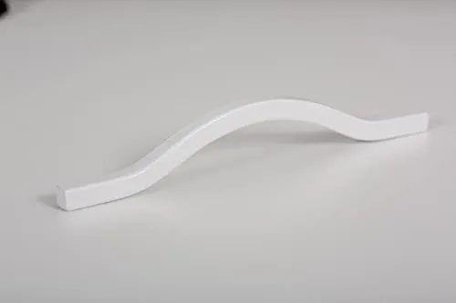 Gedotec Möbelgriffe Alu Weiß | 1 Stück - Falttüren-griffe Möbel zum greifen | BRAVE | modernes vintage Industrie Design | Länge: 160 mm | Schrankgriffe - Schubladengriffe - Küchengriffe - Türgriffe