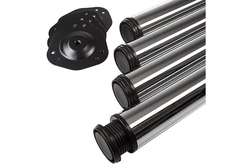 SO-TECH® Tischbein Ø 76/80 mm, 4er Set in silber von SO-TECH