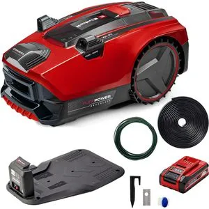 Einhell Mähroboter FREELEXO CAM PLUS 600 - Mähroboter für Rasenflächen bis 600 m², mit Kamera zur Begrenzung und App-Steuerung. Ideal für komplexe Gärten, leise mit nur 57 dB(A) und automatischer Rückkehr bei Regen.