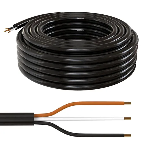 5m FLRYY Fahrzeugleitung 3x1mm² rund Kabel KFZ Anhängerkabel Niedervolt