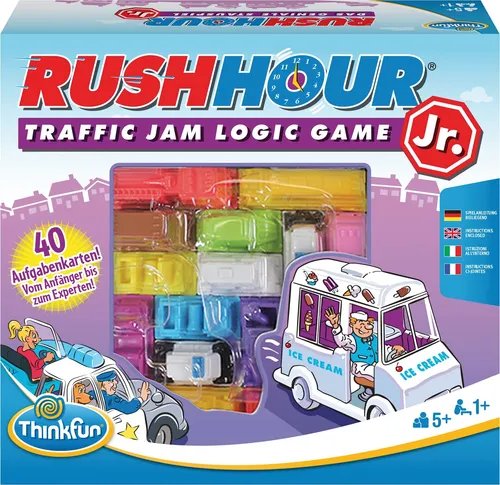 Ravensburger 76442 Rush Hour Junior - Das geniale Stauspiel - Gesellschaftsspiel für Kinder, fördert logisches Denken und Problemlösungsfähigkeiten spielerisch.