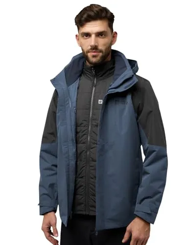 Jack Wolfskin Romberg 3IN1 Jacket M - Vielseitige Herrenjacke in midnight sky - Funktionsjacken mit Primaloft-Isolierung und bluesign-zertifizierten Materialien, ideal für jedes Wetter dank TEXAPORE CORE Technologie.