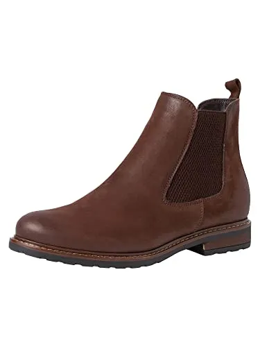 Tamaris M2505641 Stiefel braun 42 EU - Wanderschuhe in Größe 42 EU, aus hochwertigem Nubukleder, ideal für gemütliche Ausflüge und Spaziergänge, mit praktischem Stretcheinsatz für einfachen Einstieg.