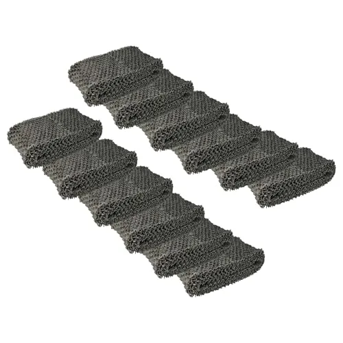 vhbw 12x Filter kompatibel mit Philips HU4813, HU4816, HU4813/10, HU4811/10, HU4814/10 Luftbefeuchter - Luftfilter, Vliesfilter, Grau