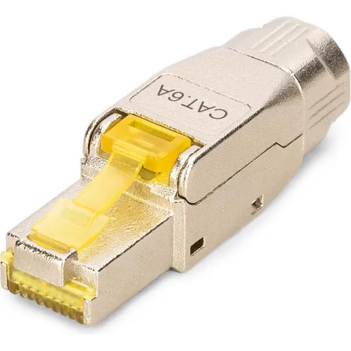 Digitus CAT 6A Feldstecker, AWG 22-27, unterstützt bis 4PPoE, IEEE802.3bt (Netzwerkkabel Stecker) (DN-93638)