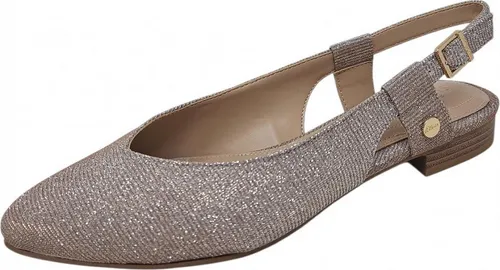 s.Oliver Slingpumps Beige in Gr. 38 - Elegante Slingpumps in beige metallic, flacher Absatz für optimalen Tragekomfort. Ideal für jeden Anlass und vielseitig kombinierbar.