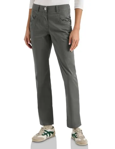 Cecil Washed-Look Hose Clear Khaki 28 in grün von CECIL
