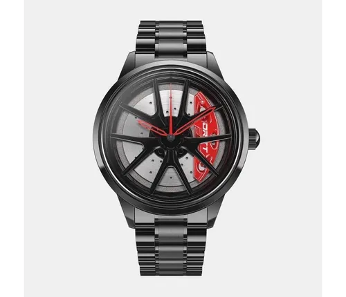 DRIFTELEMENT Quarzuhr NITRO FELGENUHR in rot von DRIFTELEMENT