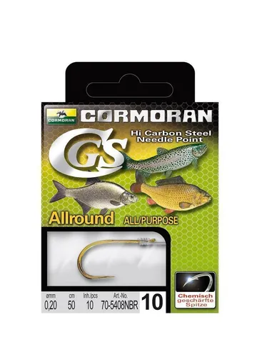 Cormoran CGS Schonhaken Gr. 4 Gebundene Vorfachhaken 10 Stück Vorfächer