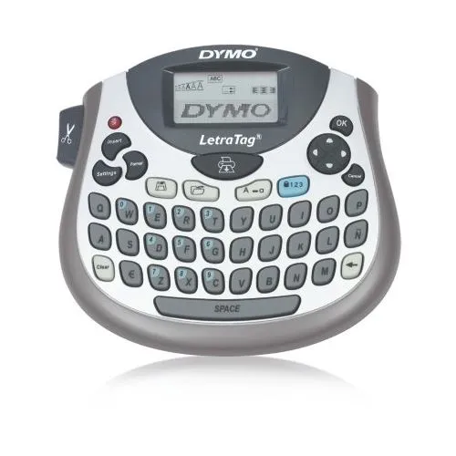 DYMO LetraTag LT-100T Tischgerät mit AZERTY-Tastatur - Praktisches Etikettendruckgerät für vielseitige Anwendungen, kompakt und benutzerfreundlich – ideal für Zuhause und Büro.