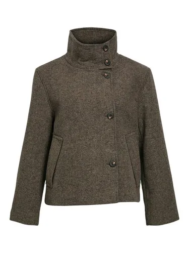 Object OBJRIKI RE Short Jacket NOOS - Stylische Damenjacke mit Stehkragen und praktischen Seitentaschen, ideal für den Alltag.