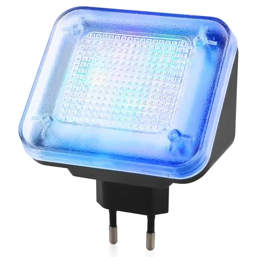 Vaileal TV Simulator, LED TV-Simulator, Fernsehsimulator mit 24 LED's und 3 wählbaren Programmen, Einbruchsschutz, Fake-TV durch Lichtsimulation zum Einsatz als Einbruchschutz, Hohe Sicherheit