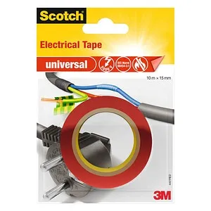 Scotch universal Electrical Tape Isolierband rot 15,0 mm x 10,0 m 1 Rolle