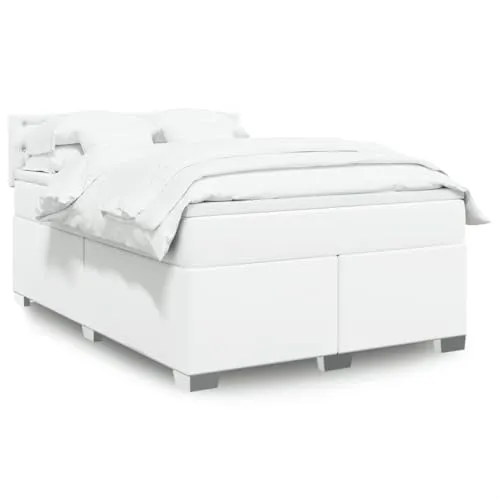 vidaXL Boxspringbett mit LED und Matratzenauflage 140x200cm von vidaXL