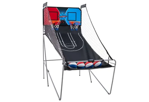 COSTWAY 8 in 1 Basketballautomat – Klappbarer Spielspaß für die ganze Familie - Erleben Sie endlosen Spaß mit dem 8 in 1 Basketballautomat! Ideal für 1–4 Spieler, bietet er 8 spannende Spielmodi und ein elektronisches Punktesystem. Perfekt für Spielzimmer oder den Garten, leicht zusammenklappbar für platzsparende Aufbewahrung.