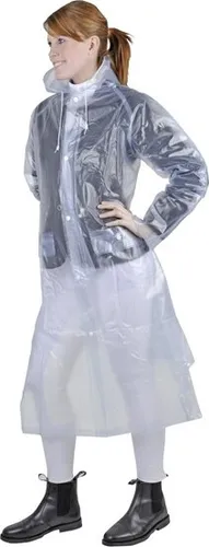 Produktbild Regenmantel, transparent mit Seitenschlitz, Groesse:XL