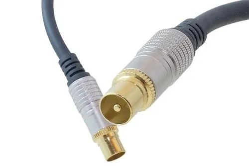 Home Cinema Koax-Verbindungskabel 3m, HQ,Koax/Stecker-Koax/Kupplung,verchromte