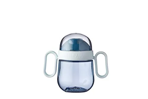 Mepal – Auslausicherer Antitropf-Trinklernbecher – Ab 6 Monaten – Baby Trinkbecher – Spülmaschinengeeignet – BPA frei – 200ml – Deep blue