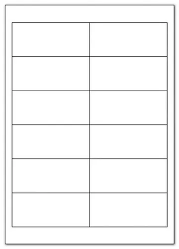 TopStick Etiketten 120 Etiketten 10 Blatt DIN A4 96,5 x 42,3mm