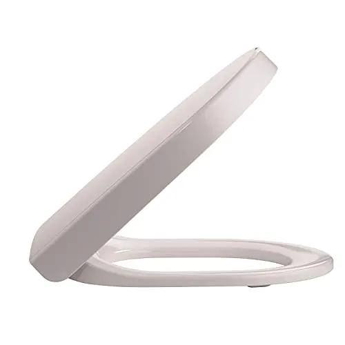 WC Sitz Deckel passend FÜR Duravit Starck3 | Absenkautomatik | von Pressalit | Made in Dänemark | Belastbarkeit - Sitzring 240 kg | Montage von oben | Klobrille | Klodeckel mit Edelstahlscharniere