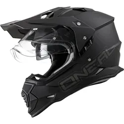 ONeal Sierra Flat S23 Endurohelm - Matt-Schwarz - M - Motorradhelm mit optimierter Luftzirkulation, Bluetooth-vorbereitet und ECE 22.06 Zertifizierung für erhöhte Sicherheit. Ideal für Enduro-Fahrer, die Komfort und Funktionalität schätzen.